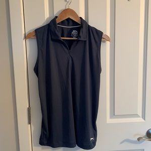Navy Slazenger sleeveless golf polo